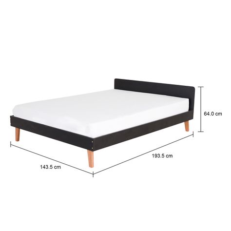 Imagem com medidas do produto CAMA DE CASAL 1,38 M LIN