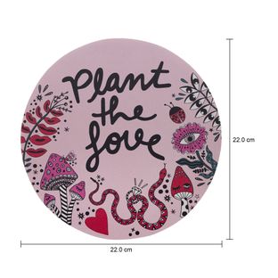 Imagem com medidas do produto MOUSE PAD PLANT THE LOVE