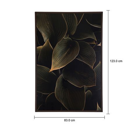 Imagem com medidas do produto QUADRO 83 CM X 1,23 M FOLIAGE