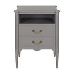 MESA DE CABECEIRA ALTA 2 GAVETAS REGENCE