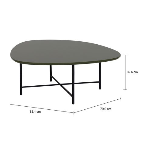 Imagem com medidas do produto MESA DE CENTRO 83 CM X 79 CM ORGANIQUÊ