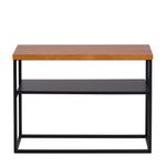Preto - MESA LATERAL 70 CM X 25 CM SHELVES