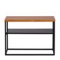 Preto - MESA LATERAL 70 CM X 25 CM SHELVES