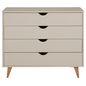 Nozes - CÔMODA 4 GAVETAS 90 CM X 40 CM LIN