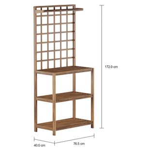 Imagem com medidas do produto FLOREIRA ESTANTE 76 CM X 1,72 M CARAÍVA