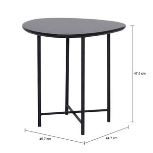 Imagem com medidas do produto MESA LATERAL 45 CM X 44 CM ORGANIQUÊ