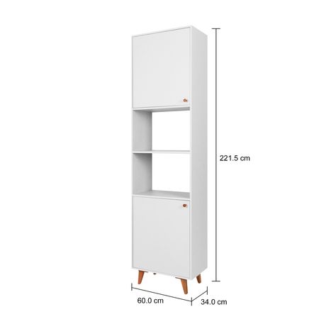 Imagem com medidas do produto PANELEIRO 2 PORTAS 60 CM X 2,21 M LIN