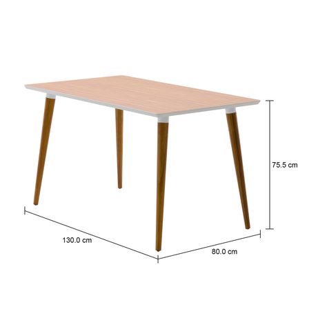 Imagem com medidas do produto MESA 1,30 M X 80 CM BRUNCH