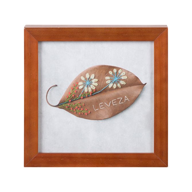 Quadro 28 Cm X 28 Cm Folha Leveza