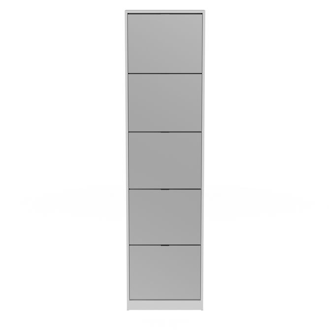 Sapateira Piso/Parede 5 Portas Basculantes Family Thin Mirror