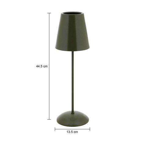 Imagem com medidas do produto LUMINÁRIA DE MESA FESTA