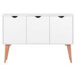 Branco - BUFFET 3 PORTAS 1,20 M X 35 CM LIN