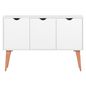 Branco - BUFFET 3 PORTAS 1,20 M X 35 CM LIN