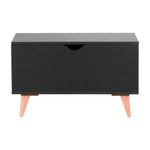 Preto - BAÚ 70 CM X 35 CM LIN