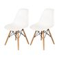 Branco - CONJUNTO COM 2 CADEIRAS EASY WOOD