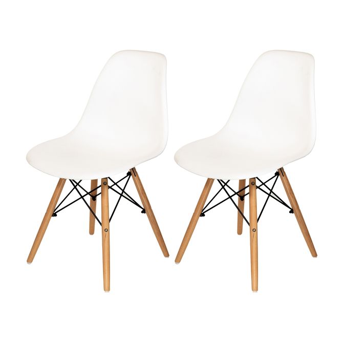 Conjunto Com 2 Cadeiras Easy Wood