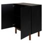 Preto - BUFFET 2 PORTAS 80 CM X 40 CM POINT