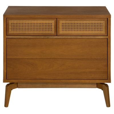 CÔMODA 4 GAVETAS 90 CM X 45 CM COM PALHINHA ARES