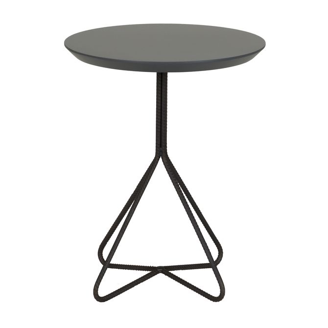 Mesa Lateral Baixa Redonda 40 Cm Construction