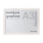 Branco - MOLDURA A3 29 CM X 42 CM GRAPHICS