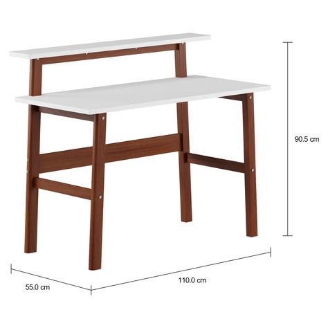 Imagem com medidas do produto ESCRIVANINHA 1,10 M X 55 CM WORKHOME