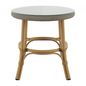 Bege/mescla multicor - MESA LATERAL REDONDA 48 CM BISTRÔ