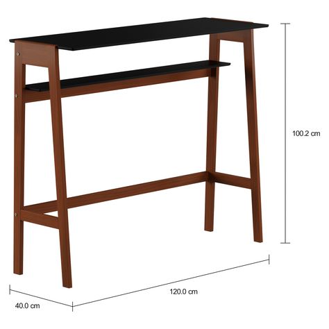 Imagem com medidas do produto MESA ALTA 1,20 M X 40 CM HANNA