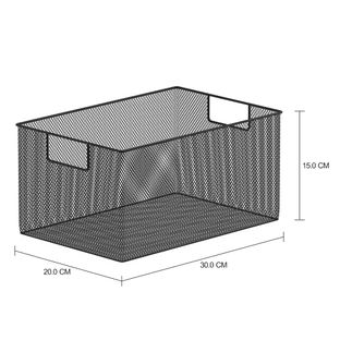 Imagem com medidas do produto CESTO 30 CM X 20 CM X 15 CM SHOW