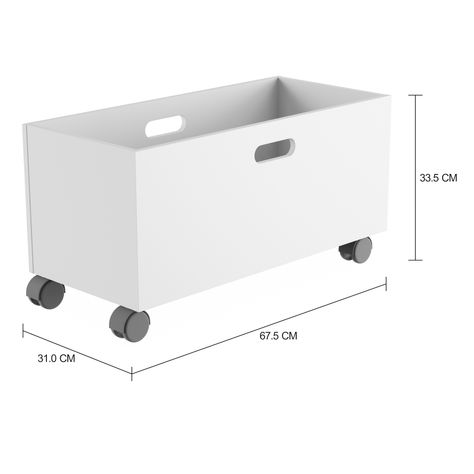 Imagem com medidas do produto CAIXA ORGANIZADORA 33 CM X 67 CM X 31 CM CELL