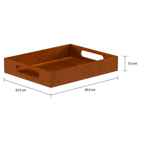 Imagem com medidas do produto BANDEJA 29 CM X 23 CM WARE-HOUSE NEW