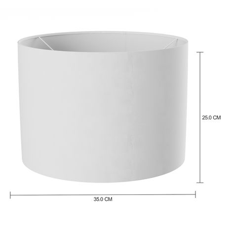 Imagem com medidas do produto CÚPULA H LUZ 25 CM X 35 CM