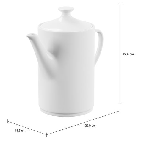 Imagem com medidas do produto BULE CHÁ 1,2 L LUA