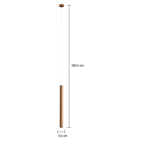 Imagem com medidas do produto LUMINÁRIA DE TETO 35 CM TUBE