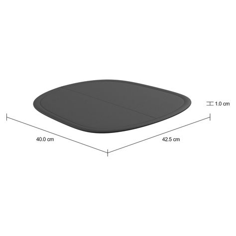 Imagem com medidas do produto ALMOFADA PARA CADEIRA E BANCO BERTOIA DENSITY