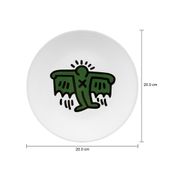 HARING-FLYING-PRATO-DE-SOBREMESA-BRANCO-VERDE-KEITH-HARING_MED0
