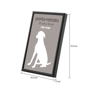 Imagem com medidas do produto PORTA-RETRATO 10 CM X 15 CM MINIMALIST