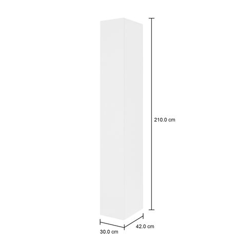 Imagem com medidas do produto ARMÁRIO ALTO 1 PORTA SURI