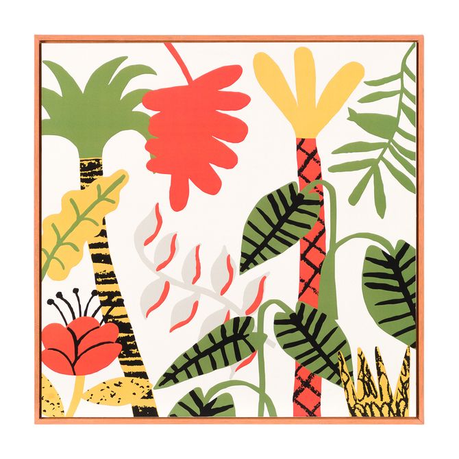 Quadro Bicharada Selva 30 Cm X 30 Cm