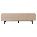 Preto - RACK 2 PORTAS/2 GAVETAS 1,90 M X 40 CM POINT