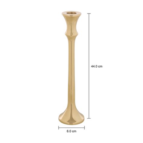 Imagem com medidas do produto CASTIÇAL 26 CM MAYER