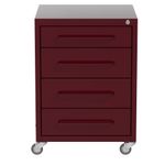 GARNET - GAVETEIRO PARA ESCRITÓRIO 4 GAVETAS ROLLINGS
