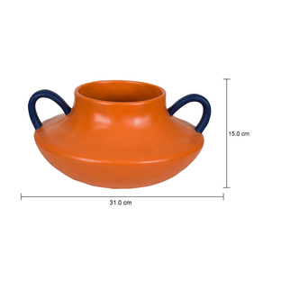 Imagem com medidas do produto VASO 15 CM ÂNFORA