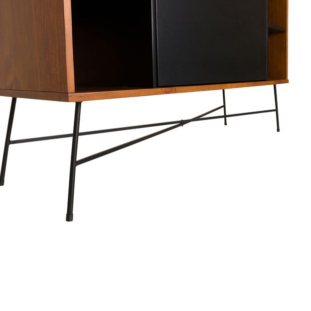 CENTURY-BUFFET-1-PORTA-BASCULANTE-135-M-X-40-CM-PRETO-NOZES-MID-CENTURY_ST7