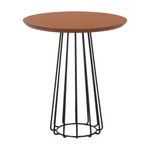 Preto - MESA LATERAL REDONDA 60 CM JAYS