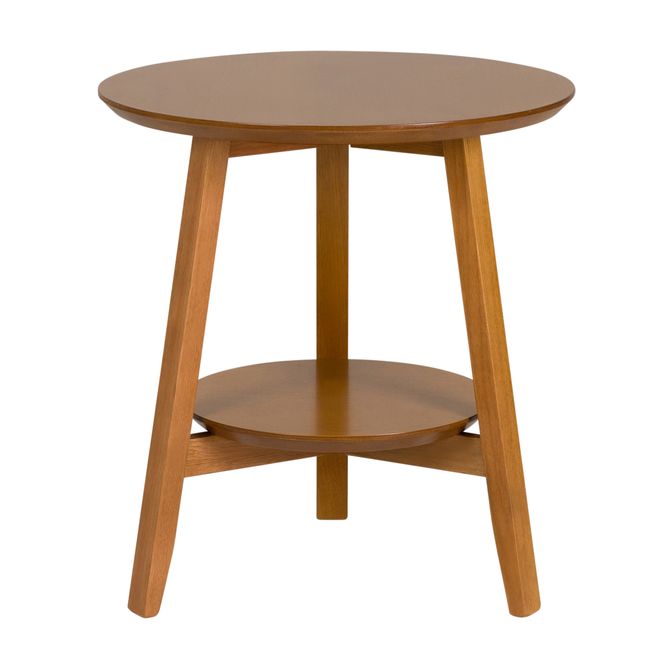 Mesa Lateral Redonda 60 Cm Doubletop