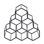 Preto - PORTA-GARRAFAS PARA 6 STRUCTURE HEX