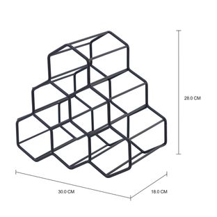 Imagem com medidas do produto PORTA-GARRAFAS PARA 6 STRUCTURE HEX