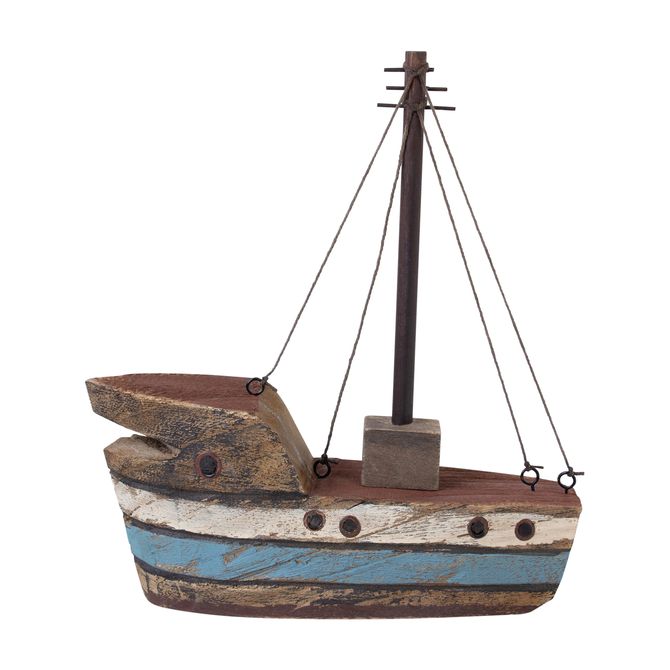 Adorno Mesa Barco 26 Cm Maraú