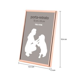 Imagem com medidas do produto PORTA- RETRATO 13 CM X 18 CM MINIMALIST