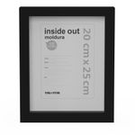 Preto - KIT MOLDURA 20 CM X 25 CM INSIDE OUT
